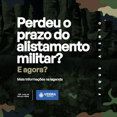 Prazo para alistamento militar é prorrogado até 31 de agosto; veja onde se  alistar em Trajano de Moraes, no RJ, Região Serrana